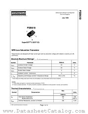 FSB619 datasheet pdf Fairchild Semiconductor