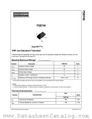 FSB749 datasheet pdf Fairchild Semiconductor