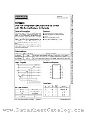 FST32253 datasheet pdf Fairchild Semiconductor