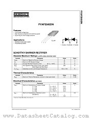 FYAF3045DN datasheet pdf Fairchild Semiconductor