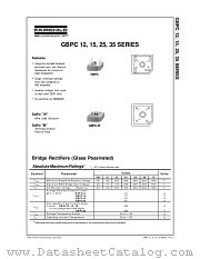 GBPC12005 datasheet pdf Fairchild Semiconductor