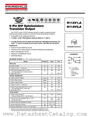 H11AV1-M datasheet pdf Fairchild Semiconductor