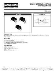 H11B815 datasheet pdf Fairchild Semiconductor
