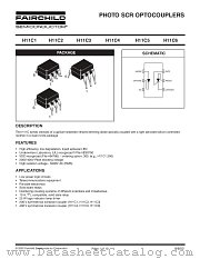 H11C1 datasheet pdf Fairchild Semiconductor