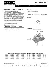 HGT1N30N60A4D datasheet pdf Fairchild Semiconductor