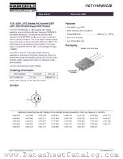 HGT1Y40N60C3D datasheet pdf Fairchild Semiconductor