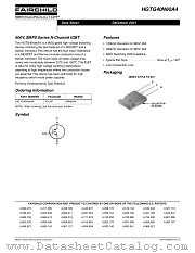 HGTG40N60A4 datasheet pdf Fairchild Semiconductor