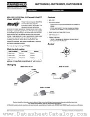 HUF75332P3 datasheet pdf Fairchild Semiconductor