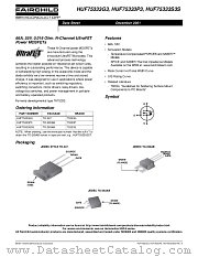 HUF75333P3 datasheet pdf Fairchild Semiconductor