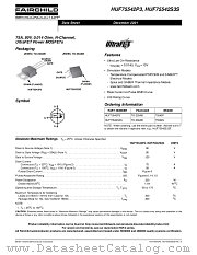 HUF75542S3S datasheet pdf Fairchild Semiconductor