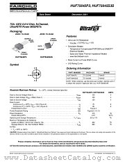 HUF75645S3S datasheet pdf Fairchild Semiconductor