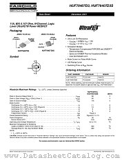 HUF76407D3 datasheet pdf Fairchild Semiconductor