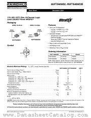 HUF76409D3 datasheet pdf Fairchild Semiconductor