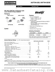 HUF76413D3 datasheet pdf Fairchild Semiconductor