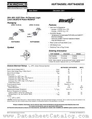 HUF76429D3S datasheet pdf Fairchild Semiconductor