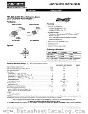 HUF76443P3 datasheet pdf Fairchild Semiconductor