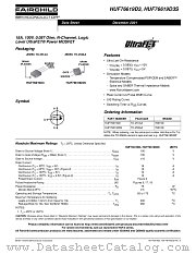 HUF76619D3 datasheet pdf Fairchild Semiconductor