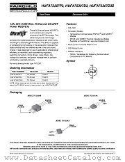 HUFA75307P3 datasheet pdf Fairchild Semiconductor
