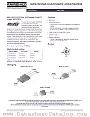 HUFA75332G3 datasheet pdf Fairchild Semiconductor
