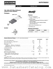 HUFA75852G3 datasheet pdf Fairchild Semiconductor