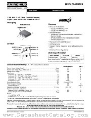 HUFA76407DK8T datasheet pdf Fairchild Semiconductor