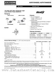 HUFA76409D3 datasheet pdf Fairchild Semiconductor