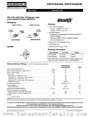 HUFA76423D3 datasheet pdf Fairchild Semiconductor