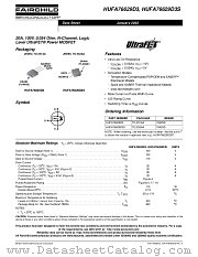 HUFA76629D3S datasheet pdf Fairchild Semiconductor