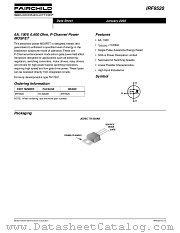 IRF9520 datasheet pdf Fairchild Semiconductor