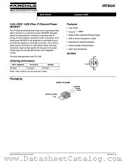 IRF9620 datasheet pdf Fairchild Semiconductor