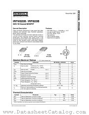 IRFI820B datasheet pdf Fairchild Semiconductor