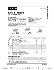 IRFR224B datasheet pdf Fairchild Semiconductor