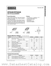 IRFS654B datasheet pdf Fairchild Semiconductor