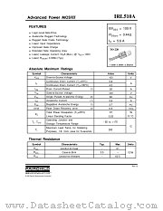 IRL510A datasheet pdf Fairchild Semiconductor