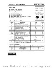 IRLI520A datasheet pdf Fairchild Semiconductor