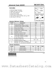 IRLR120A datasheet pdf Fairchild Semiconductor
