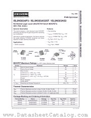 ISL9N303AP3 datasheet pdf Fairchild Semiconductor