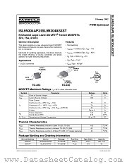 ISL9N304AP3 datasheet pdf Fairchild Semiconductor