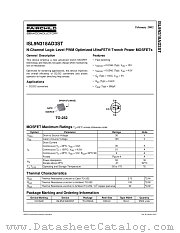 ISL9N318AD3ST datasheet pdf Fairchild Semiconductor