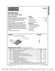 ISL9R30120G2 datasheet pdf Fairchild Semiconductor
