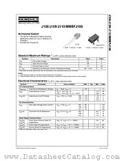 J110 datasheet pdf Fairchild Semiconductor