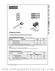 J174 datasheet pdf Fairchild Semiconductor
