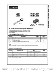 J201 datasheet pdf Fairchild Semiconductor