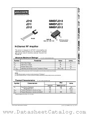 J210 datasheet pdf Fairchild Semiconductor