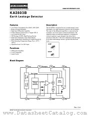 KA2803B datasheet pdf Fairchild Semiconductor