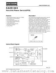KA2S1265 datasheet pdf Fairchild Semiconductor