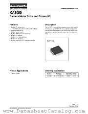 KA3050 datasheet pdf Fairchild Semiconductor