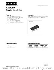 KA3100D datasheet pdf Fairchild Semiconductor