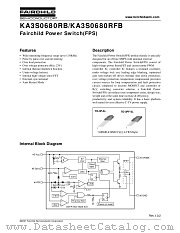 KA3S0680RB datasheet pdf Fairchild Semiconductor