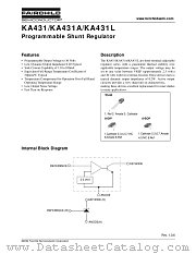 KA431 datasheet pdf Fairchild Semiconductor